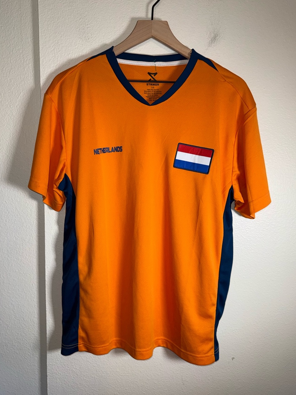 NETHERLANDS STRIKER Futbol Soccer Uniform L